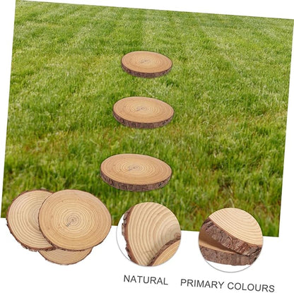 CANIGHT Garden Decorative Wood Paver for Outdoor Pathways and Landscaping and Portable Wooden Garden Decor