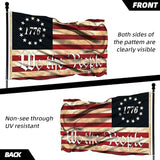 We The People 1776 Flag Double Sided 3 Layers 3x5 FT Outdoor Vintage American Betsy Ross 13 Star Constitution Flags Indoor Garden Decoration USA Flags