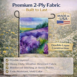 Caroline's Treasures New Hampshire Purple Lilac in Watercolor Garden Flag Mailbox Flag Decorative Yard Flag Banner Outside Patio Artwork Yard Flower Beds, Garden Size, Multicolor