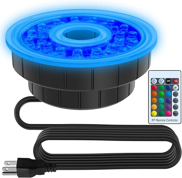 Upgradeable LED Light with 10ft Power Cord for Pond Fountain Kits, Including 1 x LED Light, for Models CF1500/2000/3000