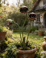 2026 Whimsical Metal Carnivorous Plant Garden Stake, Handmade 25inch Large Venus Flytrap Monster Plant Sculpture Yard Art Decor, Unique Quirky Gift for Lawn Patio Beds, Planters Decoration