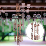 VioraWhite Tiki Wind Chimes Outdoor Decoration for Women Men Mom Wife Grandma Tiki Gifts Memorial Metal Wind Chimes for Outside Indoors, Lawn, Patio, Home, Porch, Yard Decor, Garden Decor