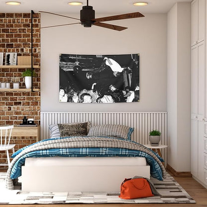 BYADKOA- Playboi Carti Die Lit Album Cover Flag Banner Aesthetic Decorative Durable Man Cave Wall tapestry with 4 Brass Grommets 3x5 Feet Flag Suitable For Indoor And Outdoor Decorate for College Dorm