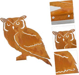 1Pc Owl Shaped Iron Garden Stake Decor Durable Outdoor Statue for Vibrant Courtyard Unique Owl Brighten Up Your Garden for Decor and Garden Art