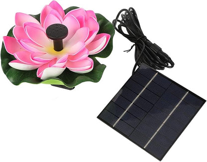 Sonew Flower Solar with High Conversion Efficiency - 1.4W Floating Bird Bath Fountain for Fish Pond, Garden, Patio, and Aquarium