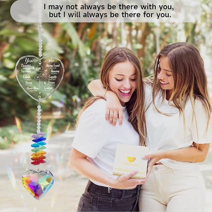 Christian Gifts for Women Birthday, Bible Verse Crystal Suncatcher Inspirational Gifts for Friends, Mom, Sister, Girl, Female Coworker, Christian - Religious Spiritual Gift, Thanksgiving, Christmas