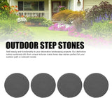 Yosoo 39.9cm Round Step Stones, 6 Ground Stakes, Decorative Landscaping Projects, Outdoor, Sidewalk, Garden Stepping Stones (Round)