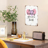 patio wall decor It My Birthday Give Me a Break black Text ch retro signs metal vintage Decorations Retro Tin Metal Sign for Home,Office,Yard,or Cafe Inspirational Life Quotes Wall Decor 8X12inch