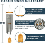 Woodstock Chimes Signature Collection, Woodstock Meditation Chime, 39'' Eastern Energies Wind Chimes for Outdoor, Patio, Home or Garden Décor (TMS)