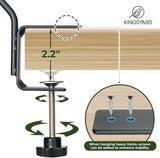Kingsyard 2 Pack Middium Heavy Duty Deck Hook - 10 inch Metal Deck Railing Hooks for Hanging Bird Feeders, Planters, Suet Baskets, Lanterns, Wind Chimes