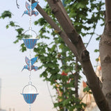 7.8FT Rain Chain, Hummingbird Rain Chains for Gutters, Rain Chains for Outside, Outdoor Yard Garden Decor