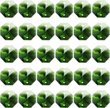 PATIKIL K9 Crystal Octagon Beads 2 Holes Pendants, 60 Pack 14mm Chandelier Prisms Parts Ornaments Hanging Beads for DIY Arts Crafts Decoration, Green
