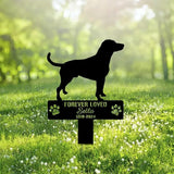 Custom Harrier Dog Metal Memorial Garden Stake Personalized Pet Grave Marker Name Sign Remembrance Stake Decor Sympathy Dog Loss,Outdoor Statues for Yard Garden Lawn Patio Pathway Grave Ornament.