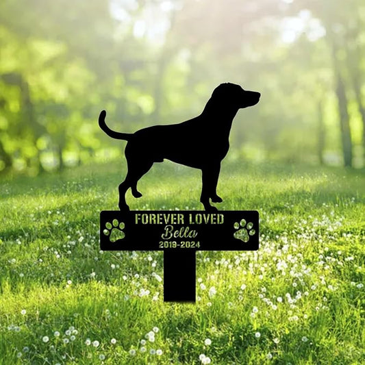 Custom Harrier Dog Metal Memorial Garden Stake Personalized Pet Grave Marker Name Sign Remembrance Stake Decor Sympathy Dog Loss,Outdoor Statues for Yard Garden Lawn Patio Pathway Grave Ornament.