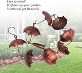 39.4in 8 Cups Rain Chain,ecorative Umbrella Rain Chain Bell, Rainwater Diverter Copper Catcher Rain Chimes for Garden Decor,Decorative Umbrella Rain Chain Bell for Home Garden Patio Outdoor Decor