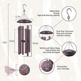 ASTARIN Personalized Cardinal Wind Chime Memorial, Customized Sympathy Wind Chimes for Loss of Loved One, in Memory of Loved Ones Lost, Bereavement Gifts Windchimes Outdoor, Produced in USA
