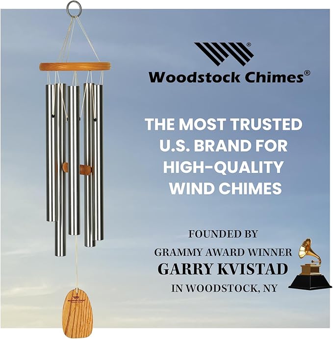 Woodstock Chimes Signature Collection, Chimes of Kyoto, 25'' World Music Wind Chimes for Outdoor, Patio, Home or Garden Décor (KWS)