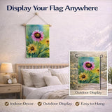 Caroline's Treasures Kentucky Goldenrod in Watercolor Garden Flag Mailbox Flag Decorative Yard Flag Banner Outside Patio Artwork Yard Flower Beds, Garden Size, Multicolor