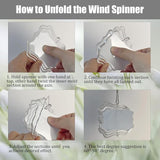 12 Pack 4inch Sublimation Wind Spinner Blanks 3D Aluminum Metal Wind Sculpture Kinetic Spinners for Yard Garden Indoor Art Sublimation Christmas Ornament Hanging Decoration (Photo Frame)