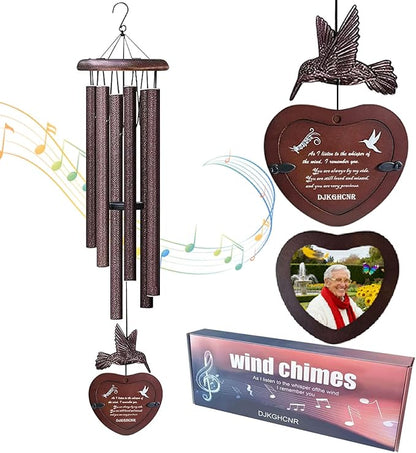 Healing Journey 32-Inch Memorial Wind Chimes for Outside – A Graceful Set of Sympathy Wind Chimes with S-Hook for Easy Hanging, Perfect As A Garden Decor Sympathy Gifts for The Loss of Loved One.