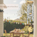 Aunt Gifts, Birthday Gifts for Aunt from Niece Nephew, 32" Butterfly Daisy Modern Wind Chimes, Best Aunts Ever Gift for Women Birthday Mother's Day, Garden Home Decor (for Aunt)