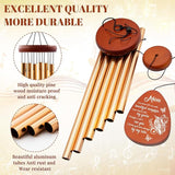 Wazzio Memorial Sympathy Gifts for Loss of Mom, 25" Memorial Wind Chimes for Loss of Mother, Bereavement Gifts Ideas for Christmas Thanksgiving, in Memory of Mom Gift for Garden Home Outdoors