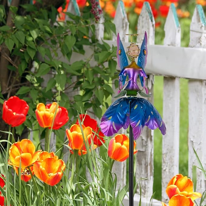 Wind Spinner Outdoor,Waterproof Garden Windmill Spinners,Kinetic Metal Sculpture for Outdoor Yard Lawn Patio Decorations
