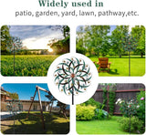 Stargarden Large Metal Wind Spinners for Outdoor, Metal Yard Art Wind Sculptures & Spinners for Yard and Garden Decorations (20x80 Inches)