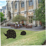 Hedgehog Wrought Iron Garden Stake Standing Metal Backyard Statue Animal Hollow Yard Ornament|Wrought Iron Decoration