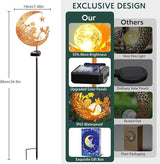ZNYCYE Solar Lights Outdoor Decorative Moon Angel Solar Stake Lights Pathway Lights, Mothers Day Gifts for Mom Women Grandma,Fairy Garden Decor Waterproof for Walkway, Yard, Lawn, Patio (Warm White)