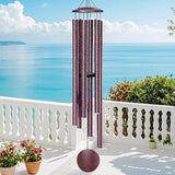 66" Wind Chimes for Outside Deep Tone - 6 Thicken Tubes Memorial Wind Chimes for Loss of Love One, Gifts for Women, Mom, Grandma, Sympathy, Large Windchimes for Outdoor, Garden, Patio (Bronze)