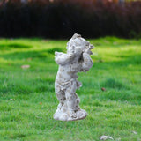 Baoblaze Nordic Angel Garden Statue Sculpture Weatherproof Resin Vintage Figurine Lawn Ornament for Outdoor Yard Porch Poolside Areas, Style B