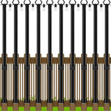 LETIANPAI 10 Pack String Light Poles,5 Ft Metal Poles for Outdoor String Lights,Outdoor Light Poles,Poles/Post/Stand for Outside
