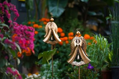 Homight Solar Metal Angel Stake Grave Decorations for Cemetery Perfect as Angel Remembrance & Sympathy cemetary Grave Decorations Gifts for Pets and Lost Love Ones (Angel Stake)