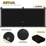 LOVE STORY Balcony Privacy Screen, 3'x30' Deck Shield Screen Fence Cover,UV Protection and Weather-Resistant,3 FT Height for Deck, Patio, Backyard, Outdoor Pool, Porch, Railing, Black