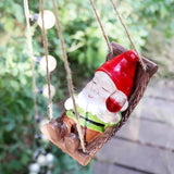 Cute Garden Gnome Statues for Garden Decor Resin Hanging Decorations for Indoor Outdoor Tree Ornaments Figurines for Outside Gifts for Mother Day Christmas