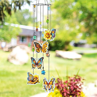 Wind Chimes Butterfly Gifts for Women Wind Chime, Wind Chimes for Outside, Thank You Gift for Mom Friend Sisters- Mother's Day, Birthday, Thanksgiving Day