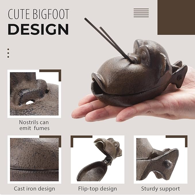 LemonRoad Bigfoot Gift for Men 2026, Bigfoot Sculpture for Outdoor Patio & Garden Decor, Novelty Tray Statue, Gifts for Dad, Husband, Father's Day Holiday & Christmas