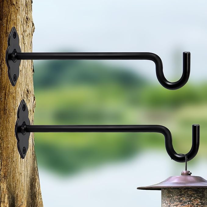 10 Inch 4 Pack Plant Hangers Outdoor or Indoor Plant Hooks Hanging Plant Bracket for Home Decor Bird Feeders