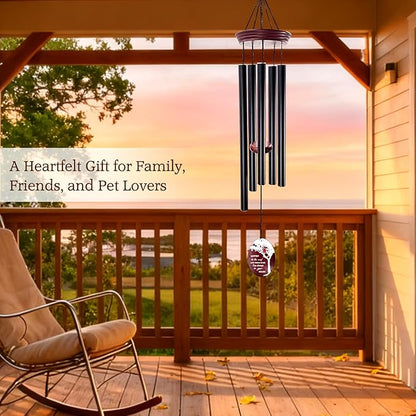 Cardinal Memorial Wind Chimes for Loss of Loved One, 33.5" Red Cardinal Sympathy Wind Chimes Outdoor Deep Tone, Tree of Life Remembrance Gift for Loss of Mom Dad, Funeral Gift