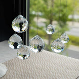 HDCRYSTALGIFTS 48pcs Clear Faceted Crystal Ball Prism 1.2"/30mm Glass Prism Sun Shine Catcher Rainbow Pendants Maker, Hanging Crystals Prisms for Windows Home Decor