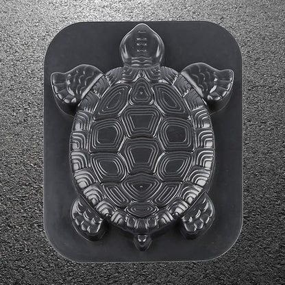 Stepping Stone Mold Turtle Shaped Concrete Cement Mould DIY Walk Maker Path Maker Mold for Garden Lawn Driveway Paving Paver Black