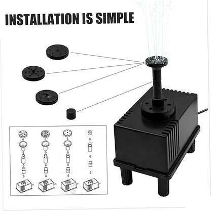 Solar Powered Water Fountain with Multiple Spray Heads, Solar Water Pump for Bird Bath, Garden Pond, Patio & Outdoor Decoration