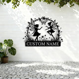 Custom Butterfly Metal Sign,Personalized Butterfly House Number Signs,Personalized Gardener Name Sign,Garden Patio Wall Decor (Style-2)