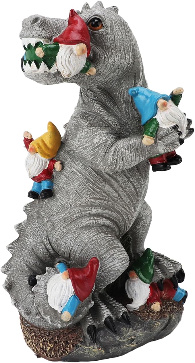 Outdoor Dinosaur Statue, Hand Crafted Ornament, Weather Resistant, Lifelike Appearance, Ideal for Garden Yard Patio Decor