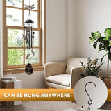 Dragonfly Wind Chime for Outside, Alloy Material Windchimes Outdoors, Fun Black Wind Chimes, for Outdoor, Garden, Yard, Patio Decoration, Gifts for Mom Neighbor Friend Unisex, Valentine's Day Gifts
