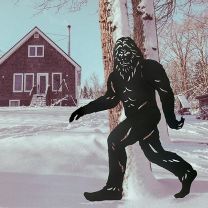 7.4ft Bigfoot Metal Outdoor Decor Big Foot Sasquatch Gifts for Men Dad Women Bigfoot Silhouette Statues for Outside, Patio, Lawn, Yard Art, Forests, Yard Display, Garden Decorations