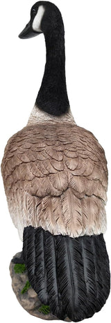 Porch Goose Statue Big Fat Canada Goose, Resin Garden Lawn Yard Décor, Sculpture, 20.5 inches High Figurine, Duck, Indoor and Outdoor, by GGTown TM