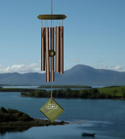 Woodstock Wind Chimes of Mars Wind Chimes for Outside 17" Green Small Light Sound Wind Chime Décor for Outdoor Garden, Patio, Porch, Encore Collection