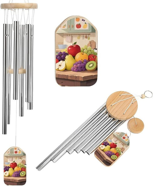 Wind Chimes for Outside Metal Wind Chimes Colorful Fruits Garden Backyard and Patio Decoration